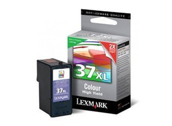 Tusz Oryginalny Lexmark 37XL Z2420 X3650 X4630 X4650 X5650 18C2180E Trójkolorowy