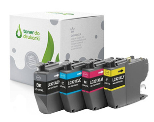 Zgodny Komplet tuszy do Brother LC421XL MFC-J5340DW MFC-J5740DW MFC-J6540DW LC421XL TO-LC421XLBK