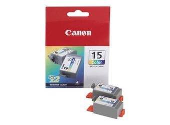 Dwupak Tuszy Oryginalnych Canon Pixma iP90 i70 i80 BCI-15C2 Trójkolorowy