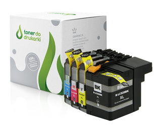 Zgodny Komplet Tuszy do Brother DCP-J105 J100 MFC-J200 LC-529XL TO-LC529XL