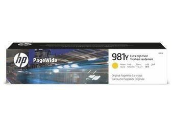 Tusz Oryginalny HP 981Y Color PageWide Enterprise MFP 586z 586dn L0R15A Żółty