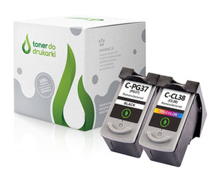 Zgodny Komplet Tuszy do Canon PG-37 + CL-38 PIXMA iP1200 iP2200 iP2600 MP140 MX300 TO-PG37/CL38