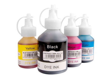 Zgodny Komplet Tuszy do Brother DCP T300 T500W T700W BT-6000 TO-BT6000