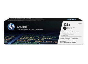 Dwupak Tonerów Oryginalnych HP Color LaserJet Pro 200 color M251n MFP M276n CF210XD Czarny