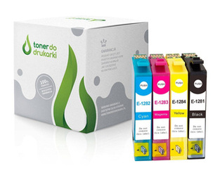 Zgodny Komplet Tuszy do Epson T1285 Stylus S22 SX125 SX130 SX425W BX305FW TO-T1285