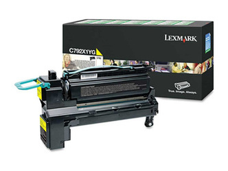 Toner Oryginalny Lexmark C792de X792de C792X1YG Żółty