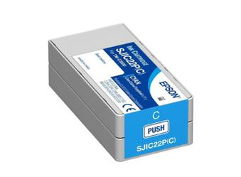 Tusz Oryginalny Epson TM-C3500 SJIC22P C33S020602 Niebieski