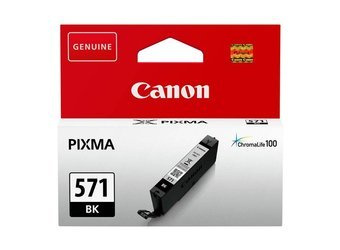 Tusz Oryginalny Canon CLI-571 PIXMA MG5750 TS5050 TS5055 MG7750 MG6850 CLI-571BK Foto Czarny