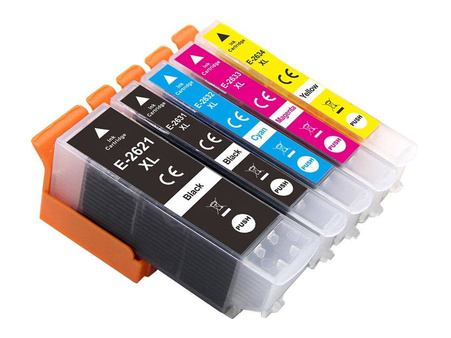 Zgodny Komplet Tuszy do Epson T2636 Expression Home XP-510 XP-520 XP-600 XP-620 XP-700 XP-800 TO-T2636