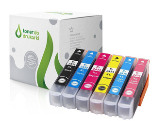 Zgodny Komplet Tuszy do Epson T2438 Expression Photo XP-55 XP-750 XP-760 XP-850 XP-950 TO-T2438