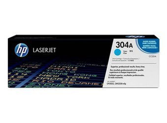 Toner Oryginalny HP Color LaserJet CM2320 CP2025dn CP2020 CP2025n 304A CC531A Niebieski
