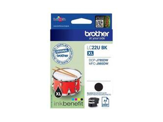 Tusz Oryginalny Brother LC22UXL BK DCP-J785DW MFC-J985DW Czarny