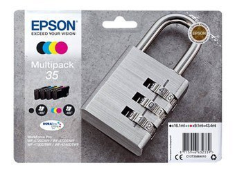 Komplet Tuszy Oryginalnych Epson 35 WorkForce Pro WF-4720DWF WF-4725DWF WF-4730DTWF T3586