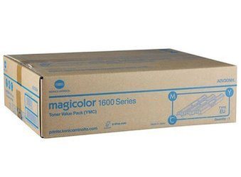 Trzypak Tonerów Oryginalnych Konica Minolta MagiColor 1600W 1650EN 1680MF A0V30NH