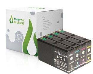 Zgodny Komplet tuszy do Epson T7011 WorkForce Pro WP-4015 WP-4025 WP-4095 WP-4515 TO-T7011K