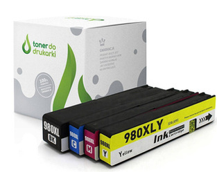 Zgodny Komplet Tuszy do HP 980XL OfficeJet Enterprise Color X550 X555 X580 D8J10A TO-D8J10A