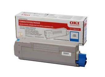 Toner Oryginalny OKI C5850 C5950 MC560 43865723 Niebieski