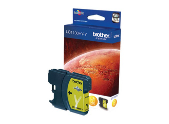 Tusz Oryginalny Brother DCP-6690CW MFC-5890CN MFC-5895CW MFC-6490CW LC1100HY-Y Żółty