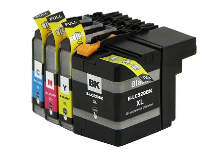 Zgodny Komplet Tuszy do Brother DCP-J105 J100 MFC-J200 LC-529XL TO-LC529XL