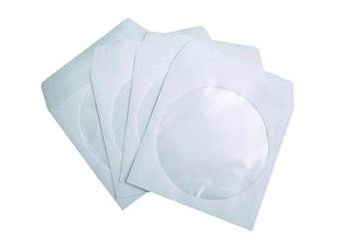 Koperta na Płyty CD SK z Klejem 50 Sztuk Biała