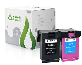 Zgodny Komplet Tuszy do HP 704 Deskjet Ink Advantage 2000 2010 2060 2500 CN692AE TO-CN692AE