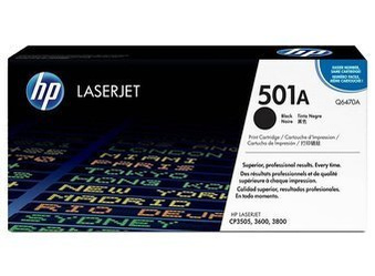 Toner Oryginalny HP Color LaserJet 3600 3800 CP3505 501A Q6470A Czarny