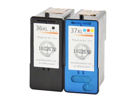 Zgodny Komplet Tuszy do Lexmark 36XL + 37XL Z2420 X3650 X4630 X4650 X5650 TO-80D2978