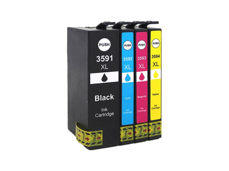 Zgodny Komplet Tuszy do Epson 35XL WorkForce Pro WF-4720DWF WF-4725DWF WF-4730DTWF TO-T3596