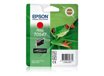 Tusz Oryginalny Epson T0547 Stylus Photo R800 R1800 Czerwony