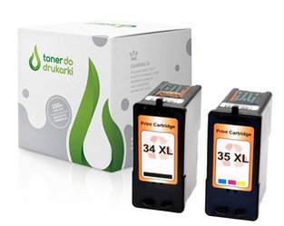Zgodny Komplet Tuszy do Lexmark 34XL + 35XL P4330 P915 P6250 Z185 X2500 X4550 TO-18C0034EPK