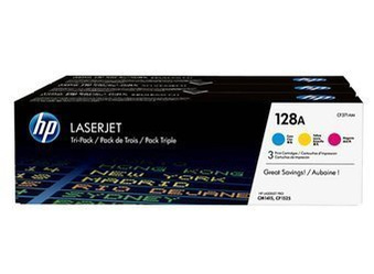 Trzypak Tonerów Oryginalnych HP LaserJet Pro CM1415FN CP1525NW 128A CF371A