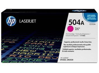 Toner Oryginalny HP Color LaserJet CM3530MFP CP3525dn CM3530fs 504A CE253A Magenta