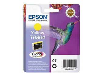 Tusz Oryginalny Epson T0804 Stylus Photo R265 P50 PX660 RX685 PX700W Żółty