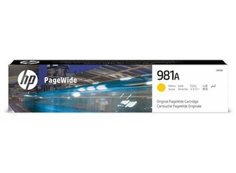 Tusz Oryginalny HP 981 Color PageWide Enterprise MFP 586z 586dn J3M70A Żółty
