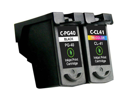 Zgodny Komplet Tuszy do Canon PG-40 + CL-41 PIXMA iP1200 iP2200 iP2600 MP140 MX300 TO-0615B043