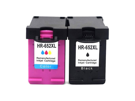 Zgodny Komplet Tuszy do HP 652XL DeskJet Ink Advantage 2135 3635 4535 F6V25AE TO-F6V25AE