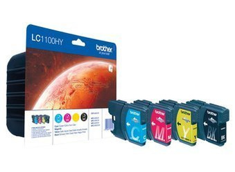 Komplet Tuszy Oryginalnych Brother DCP-6690CW MFC-5890CN MFC-5895CW MFC-6490CW LC1100HYVALBP