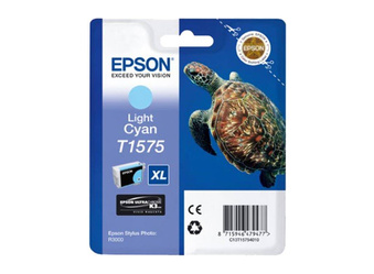 Tusz Oryginalny Epson T1575 Stylus Photo R3000 Jasny Niebieski