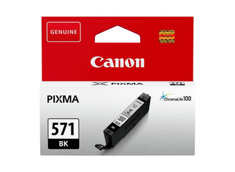 Tusz Oryginalny Canon CLI-571 PIXMA MG5750 TS5050 TS5055 MG7750 MG6850 CLI-571BK Foto Czarny