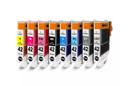 Zgodny Komplet Tuszy do Canon CLI-42 PIXMA Pro 100 100S PR-CLI-42