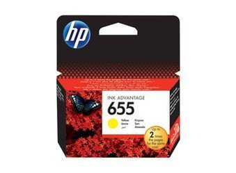Tusz Oryginalny HP 655 DeskJet Ink Advantage 3525 5525 6525 CZ112AE Żółty
