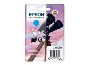 Tusz Oryginalny Epson 502 Expression Home XP-5100 WorkForce WF-2860DWF T02V2 Niebieski