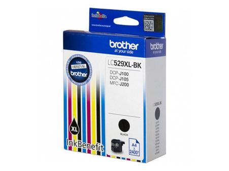 Tusz Oryginalny Brother LC529 DCP-J100 DCP-J105 MFC-J200 LC529XL-BK Czarny