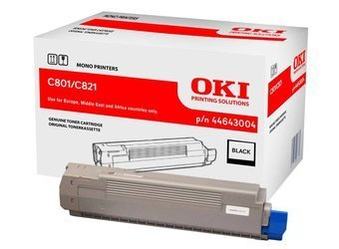 Toner Oryginalny OKI C801 C801DN C821 C821DN 44643004 Czarny