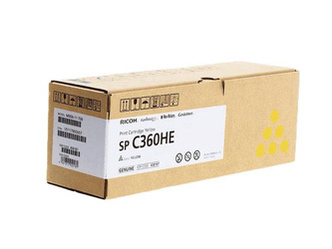 Toner Oryginalny Ricoh Aficio SP C360DNw C360SNw 408187 Żółty