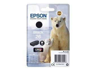 Tusz Oryginalny Epson T2601 Expression Home XP-510 XP-520 XP-600 XP-620 XP-700 XP-800 Czarny