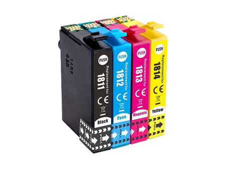 Zgodny Komplet Tuszy do Epson T1816 Expression Home XP-102 XP-202 XP-302 XP-402 XP-425 TO-T1816