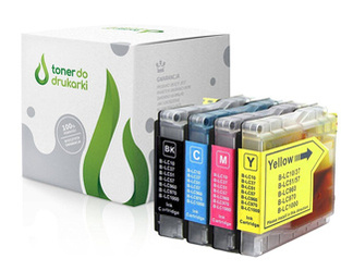 Zgodny Komplet Tuszy do Brother LC1000 DCP-130C DCP-330C DCP-750CW MFC-465CN TO-LC1000