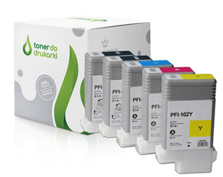Zgodny Komplet Tuszy do Canon PFI-102 iPF 500 iPF 610 iPF 750 PFI-102 TO-PFI102