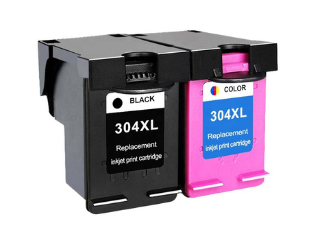 Zgodny Komplet Tuszy do HP 304XL DeskJet 3730 3720 N9K08AE TO-N9K08AE